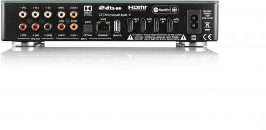 CANTON Smart Connect 5.1 Serie 2 mit Airplay 2. HighEnd-Streaming -Vor-Verstärker mit Dolby Atmos — Schwarz