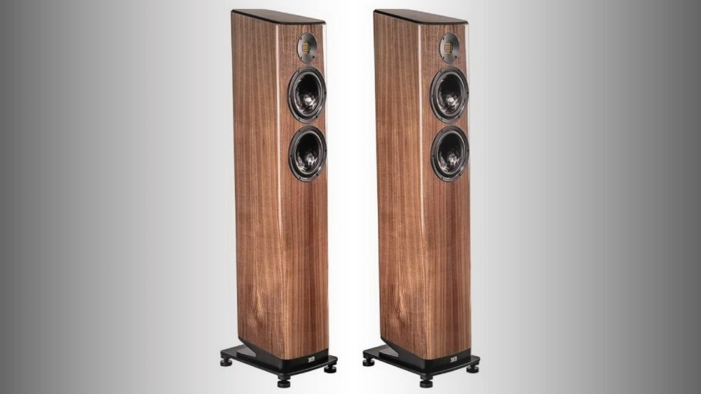 ELAC Vela FS 408 Mk2. HighEnd-Lautsprecher. Vela-Design! Mit Jet-6 Bändchen. Sonderpreis! — Nußbaum lackiert