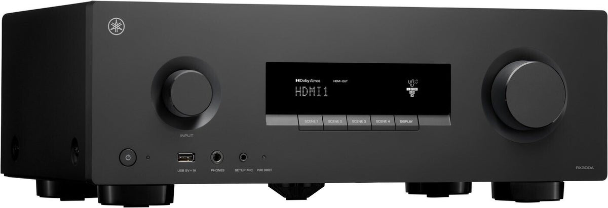 YAMAHA RX-A300. 5.2-AV-Receiver. Dolby Atmos. Bluetooth Multipoint. 5 x 140 Watt/4 Ohm