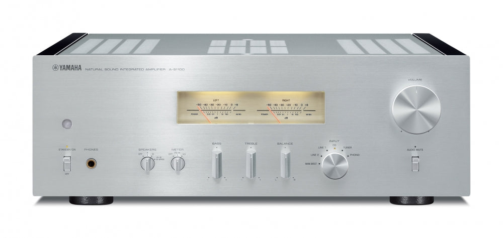 YAMAHA AS-1200 HighEnd-Vollverstärker. Mit Ringkern-Trafo! — Silber