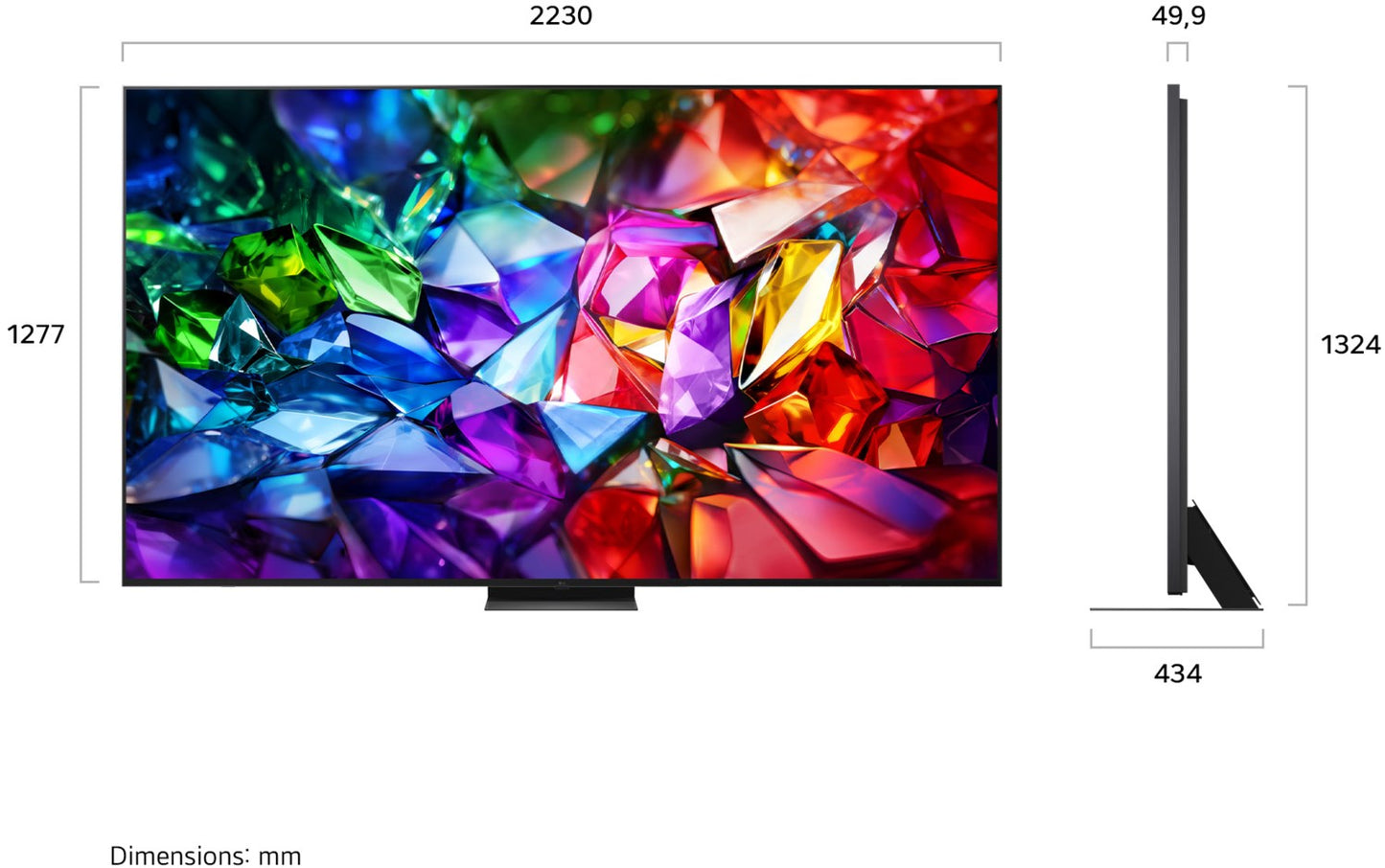 LG 100 MRGB96B9. 253 cm Riesen-TV der absol. Spitzenklasse. MiniLED/RGB.
