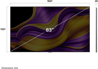 LG 83G58LW. RGB-Tandem-OLED! 210 cm. Gallery Design. Int. Wandhalterung. START-AKTION!