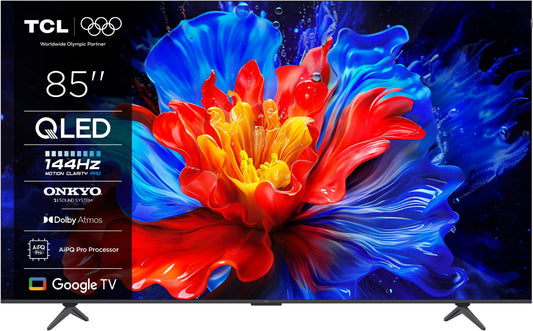 TCL 85P89K. 98"/ 215 cm QLED-TV. 144 Hz. AiPQ-Prozessor. STARTAKTION ONLINESHOP 2026