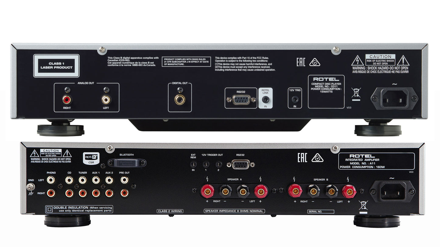 Kleine HighEnd-Anlage. ROTEL A-11/CD-11 Tribute + WHARFEDALE Super-Linton inkl. Stands