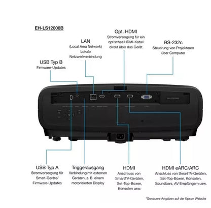 EPSON EH-LS 12000B. Die 4K/HDR+-Laser-Sensation. 2700 AnsiLumen. ANGEBOT zum Start des Onlineshops