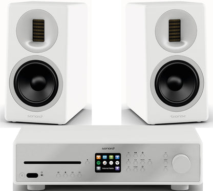 SONORO HiFi-Anlage 1 : Maestro + Orchestra Slim-Boxen. Schwarz oder weiß. SUPER-DEALZ!