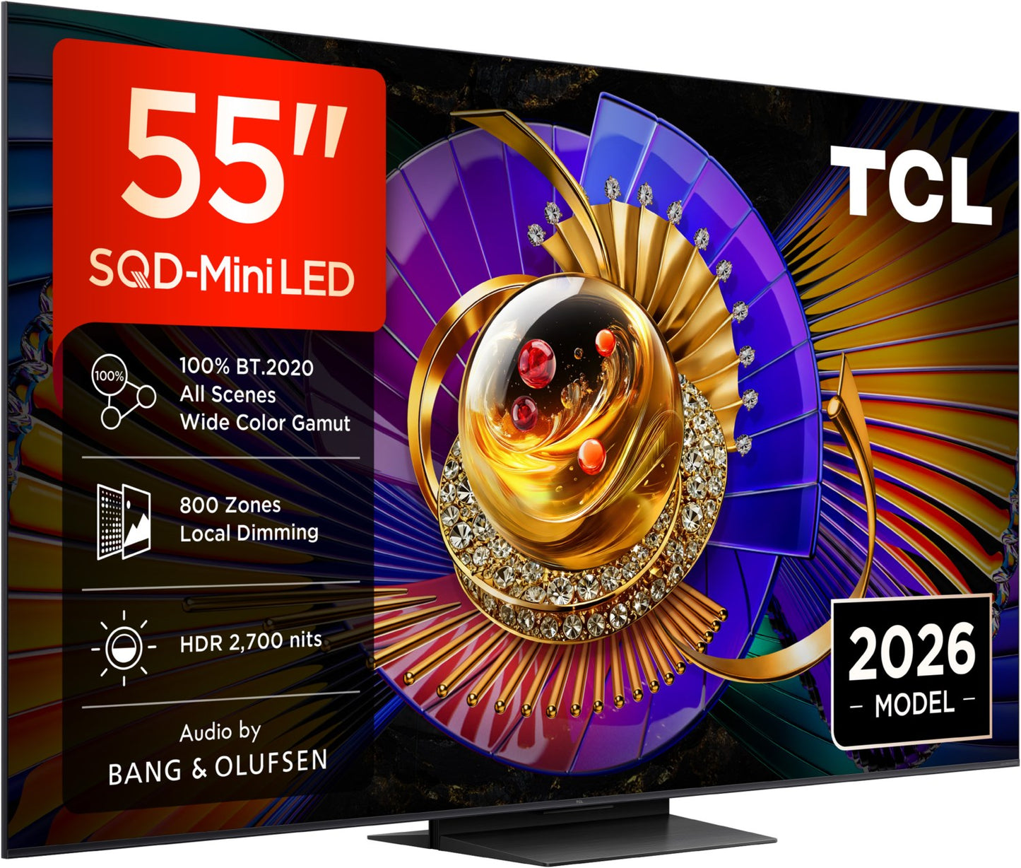 TCL 55C79L. SQD MiniLED. absol. Spitzenklasse. 139 cm Diagonale. 2700 Nits. 800 Zonen. B&O Sound (Kopie)