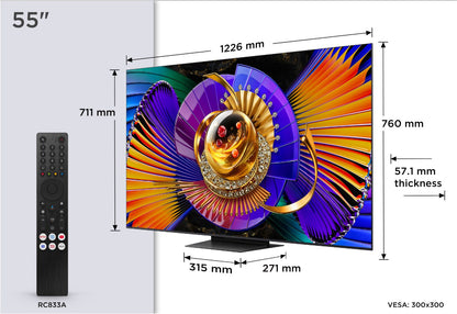 TCL 55C79L. SQD MiniLED. absol. Spitzenklasse. 139 cm Diagonale. 2700 Nits. 800 Zonen. B&O Sound (Kopie)