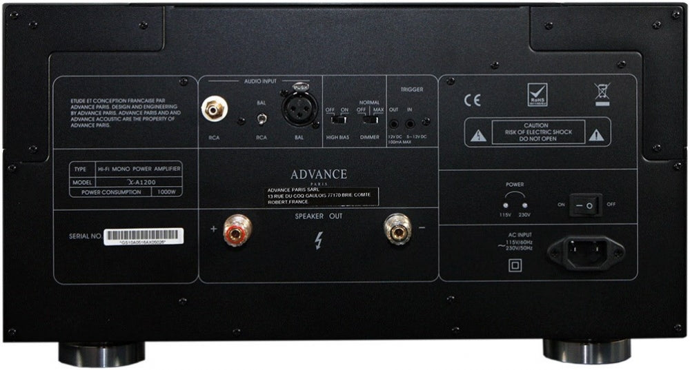ADVANCE PARIS X-A 1200 MONO-Endstufe der Referenzklasse. 700 Watt sinus/4 O. 51 Pfund . Aussteller #2
