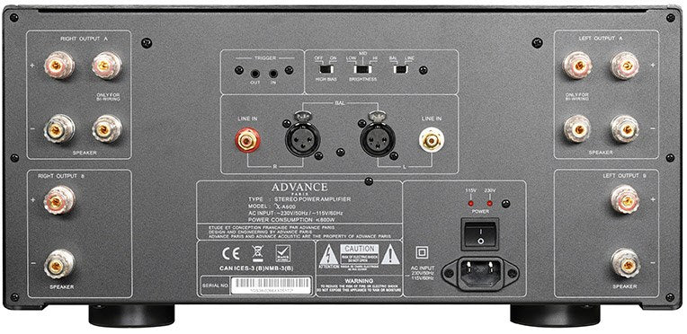 ADVANCE PARIS X-A 600. Stereo-Endstufe d. Spitzenklasse. 2 x 300 Watt. 25 Kg schwer! Aussteller #2