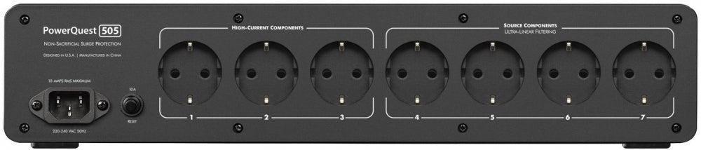 Audioquest PowerQuest505. Netzfilter und Spannungsoptimierer mit 7 Eingängen, 4 x USB HighSpeed #3