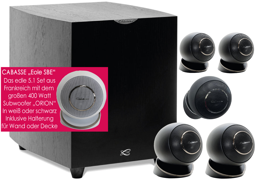 CABASSE Eole 4 SE. Das überragende 5.1 Set aus Frankreich. Mit großem 400 Watt Subwoofer ORION! #1