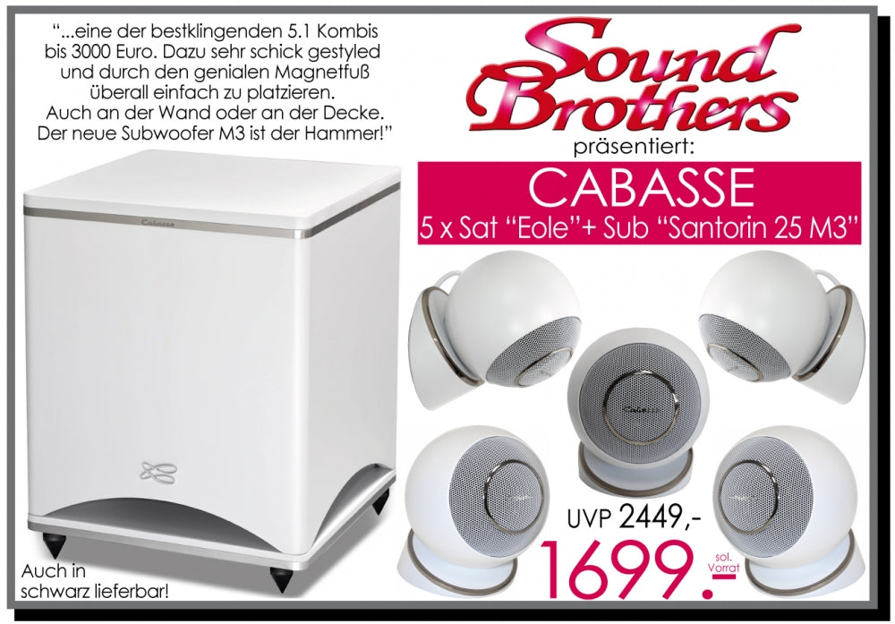 CABASSE Eole 4 SE/Sub 25M3. Das exklusive 5.1 Set aus Frankreich. Mit Super-Subwoofer Santorin 25M3! #8