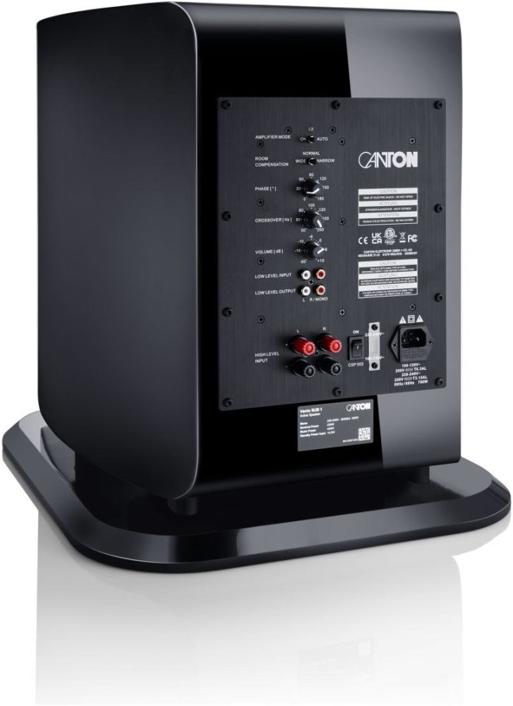 CANTON Sub 1. Neuheit 2026. Wunderschöner Aktiv-Subwoofer in 2 Ausführungen. Weltklasse-Klang!