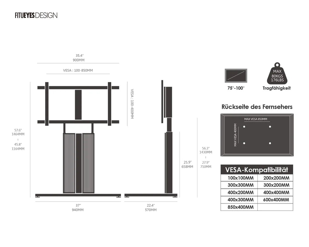 FITUEYES Cantor FT100 TV-Ständer