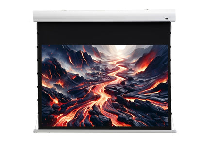 celexon Leinwand Home Cinema Tension. Optimale Planlage durch Seilzug. Diverse Größen in 16:9 #1