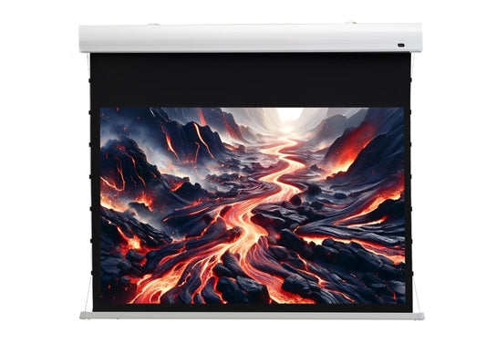 celexon Leinwand Home Cinema Tension. Optimale Planlage durch Seilzug. Diverse Größen in 16:9 #1