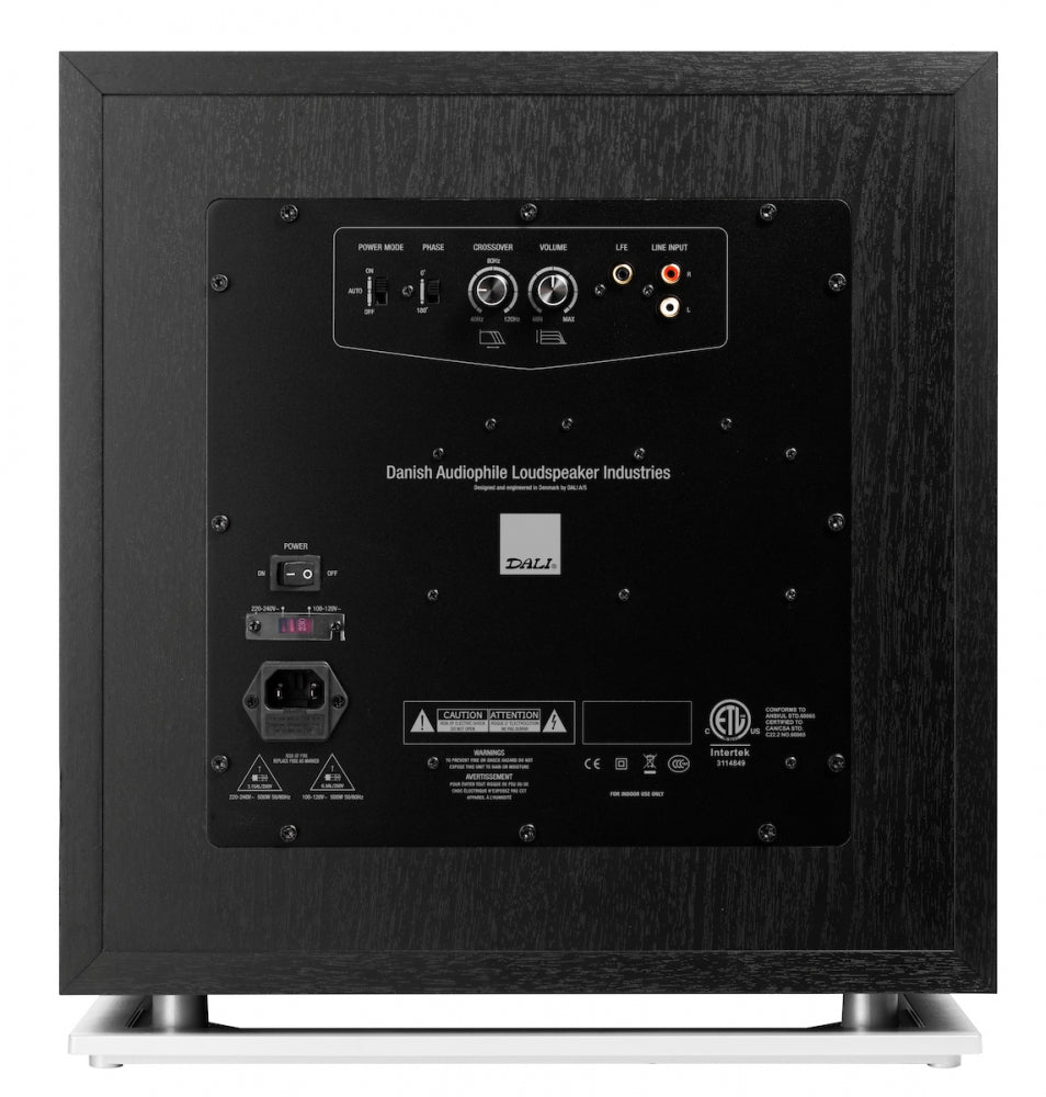 DALI SUB K-14 F. Großer 500 Watt Aktiv-Subwoofer 35 cm Chassis. Ideal für Rubikore Lautsprecher! — Schwarz