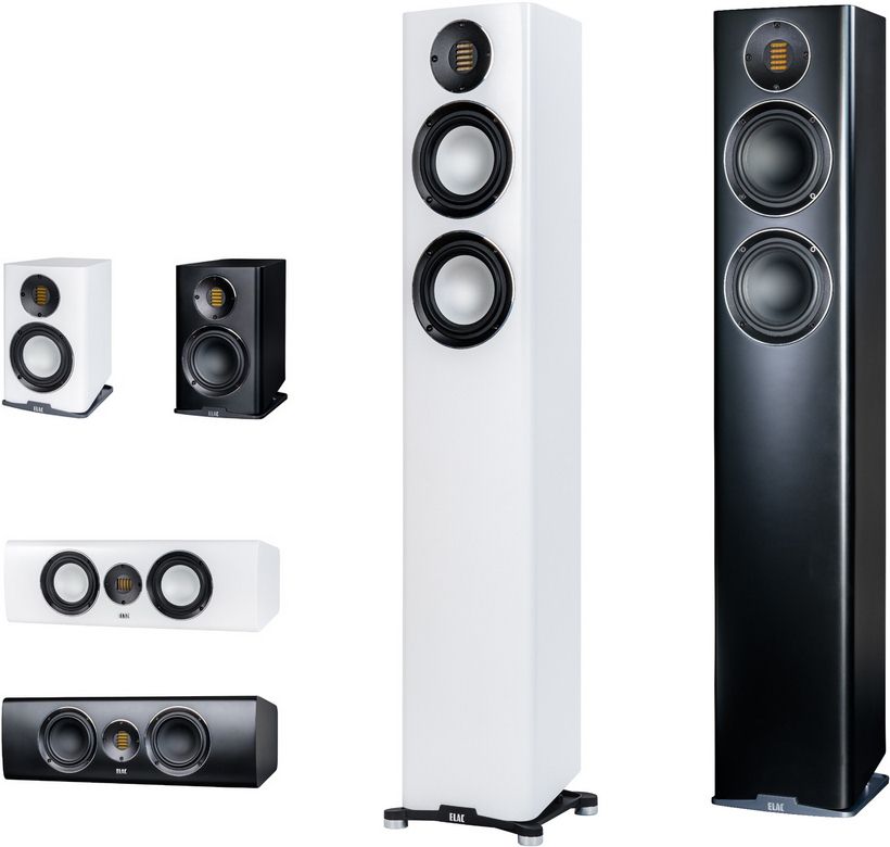 ELAC Carina 5.1 Set. Designer-Lautsprecher. Bändchen-Hochtöner! PS-250 Subwoofer! Sol. Vorrat #12