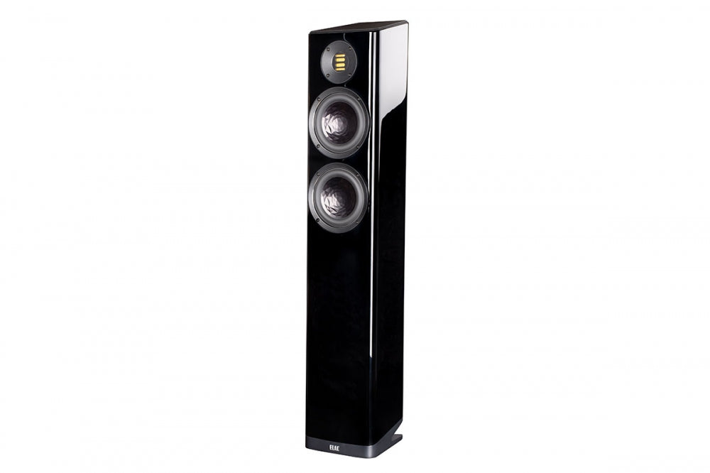ELAC VELA FS 407 Mk2 HighEnd-Lautsprecher. Vela-Design! Mit JET-6. Div. Farben. Sonderpreis! — Schwarz Lack Hochglanz