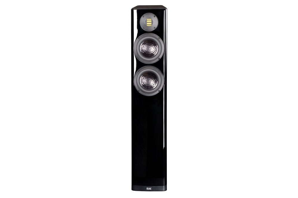 ELAC VELA FS 407 Mk2 HighEnd-Lautsprecher. Vela-Design! Mit JET-6. Div. Farben. Sonderpreis! — Schwarz Lack Hochglanz