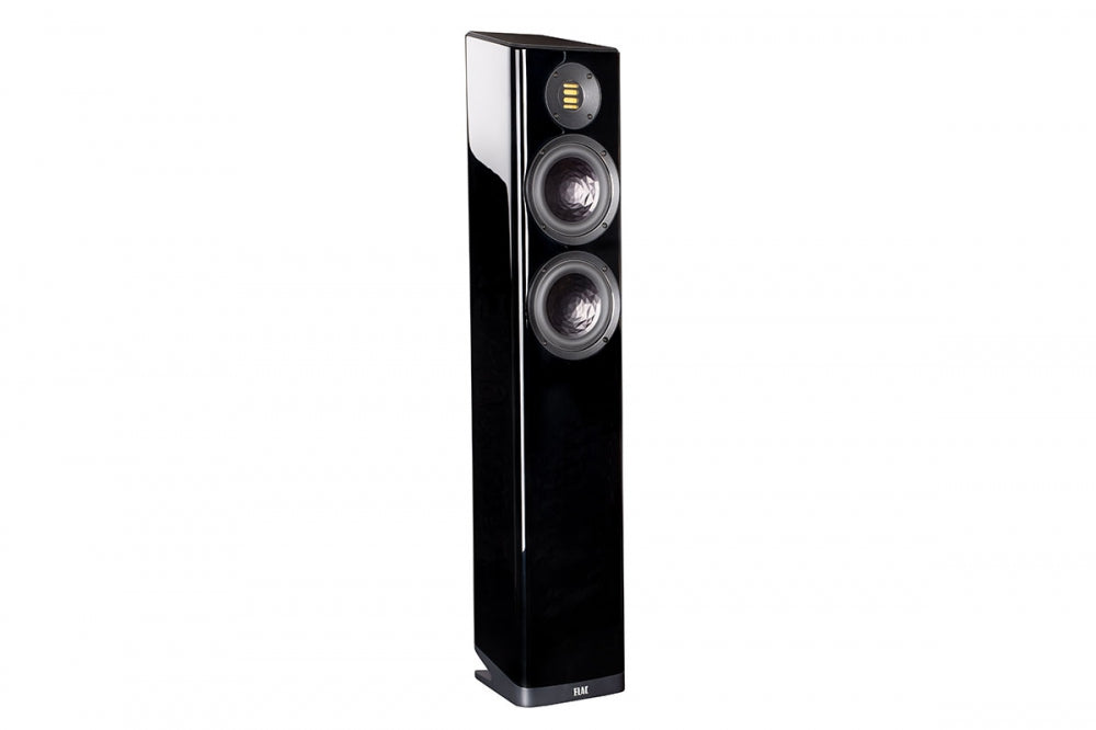 ELAC VELA FS 407 Mk2 HighEnd-Lautsprecher. Vela-Design! Mit JET-6. Div. Farben. Sonderpreis! — Schwarz Lack Hochglanz