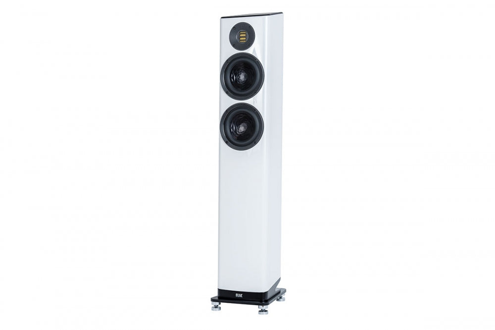 ELAC VELA FS 407 Mk2 HighEnd-Lautsprecher. Vela-Design! Mit JET-6. Div. Farben. Sonderpreis! — Weiß Lack Hochglanz