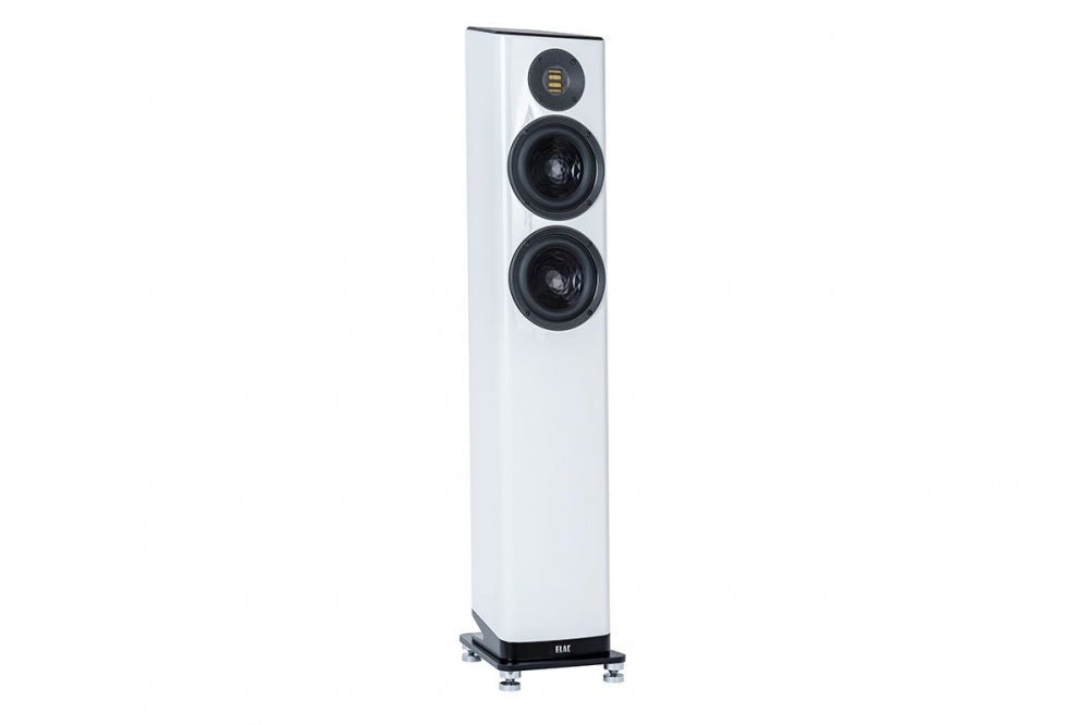 ELAC VELA FS 407 Mk2 HighEnd-Lautsprecher. Vela-Design! Mit JET-6. Div. Farben. Sonderpreis! — Weiß Lack Hochglanz