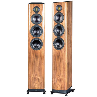ELAC VELA FS 409 Mk 2 STANDLAUTSPRECHER (Stück) Jetzt noch besser mit JET-6 Bändchen-Hochtöner! — Nussbaum Lack Hochglanz