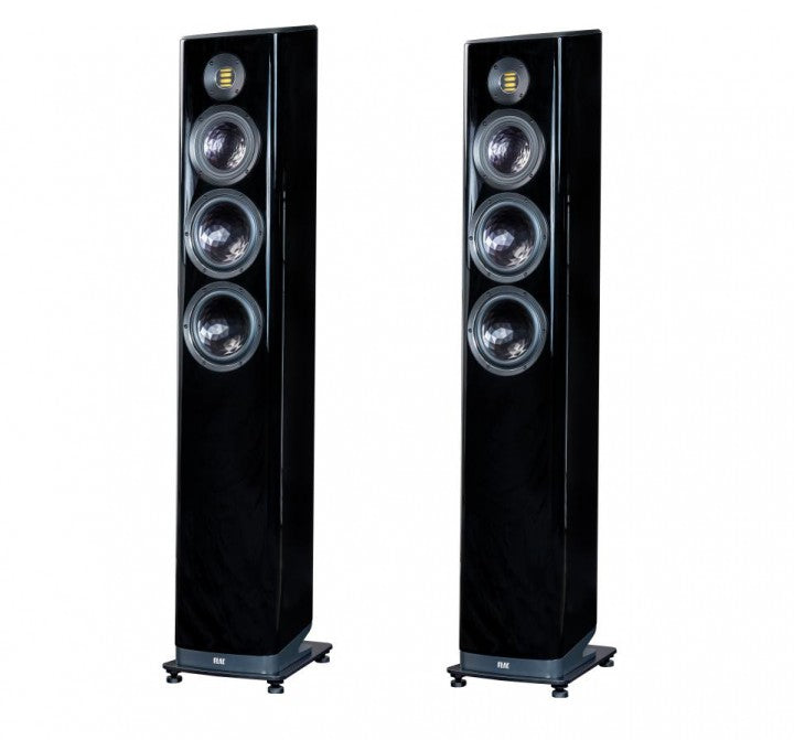 ELAC VELA FS 409 Mk 2 STANDLAUTSPRECHER (Stück) Jetzt noch besser mit JET-6 Bändchen-Hochtöner! — Schwarz Lack Hochglanz