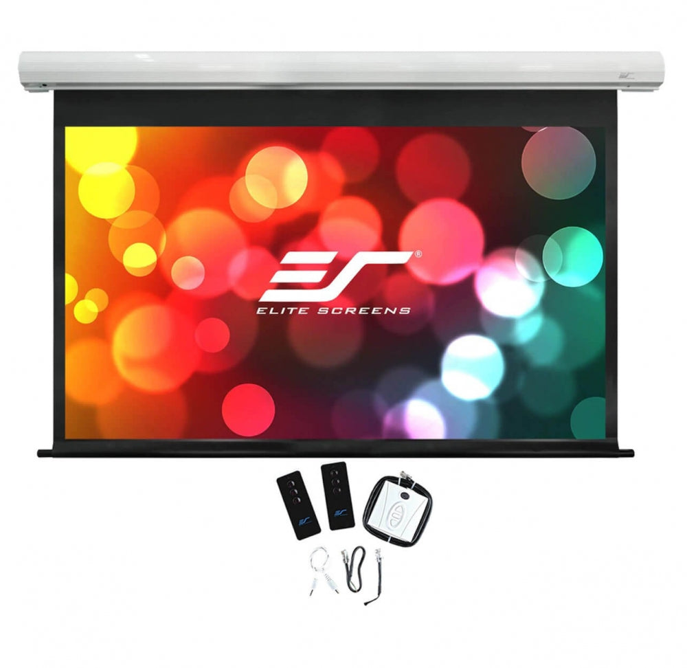 Elite Screens Saker. Die überragende, preisattraktive Motorleinwand. 16:9.Max-White Fiberglass-Tuch! #4