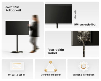 FITUEYES Master V2 FT65 TV-Ständer mit Rollen
