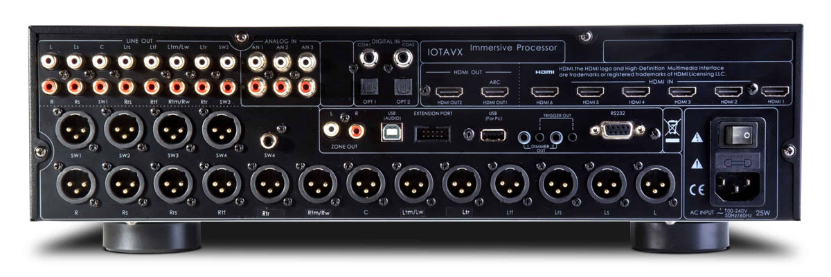 IOTAVX AVX17. Highendiger AV-Vorverstärker für bis zu 17 Kanäle und 4 Subwoofer. Parametrische Klangregelung!