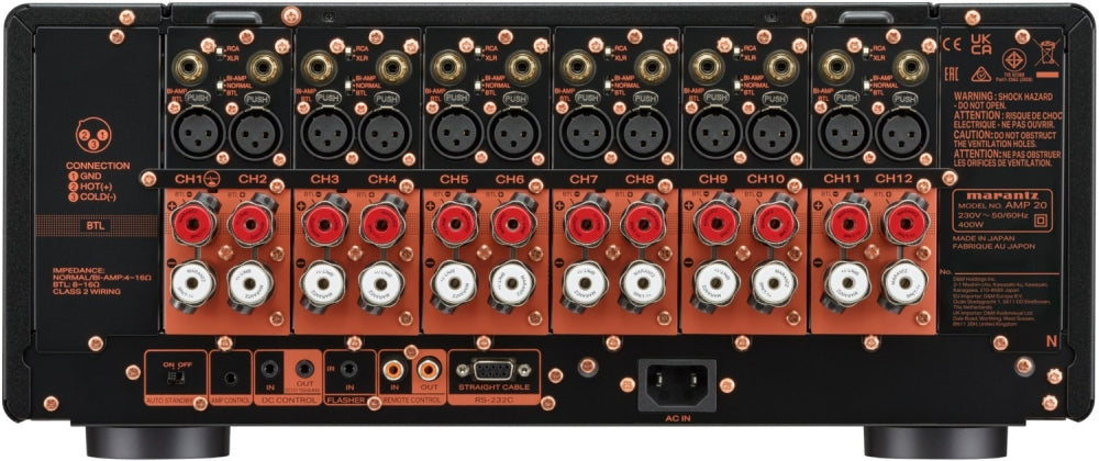 Marantz AMP-20. Audiophile 12-Kanal Endstufe. HighEnd-Klasse. 400 W/Kanal/4. Verkupfertes Chassis! #2