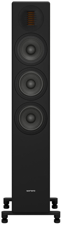 Sonoro Orchestra Shaped Signature. 3 Weg Stand-Lautsprecher der HighEnd-Klasse mit echtem Bändchen-Hochtöner! Weiß und schwarz matt!