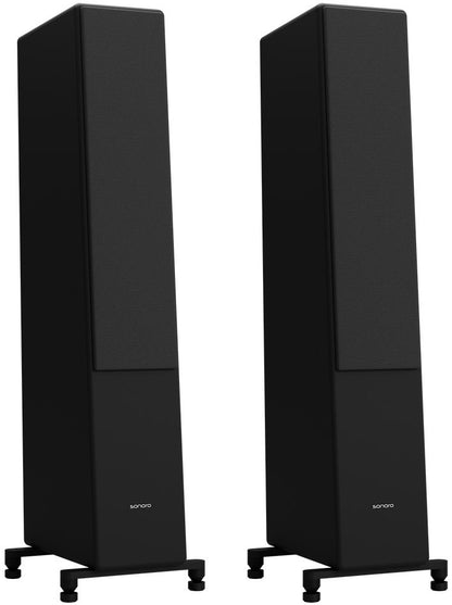 Sonoro Orchestra Shaped Signature. 3 Weg Stand-Lautsprecher der HighEnd-Klasse mit echtem Bändchen-Hochtöner! Weiß und schwarz matt!