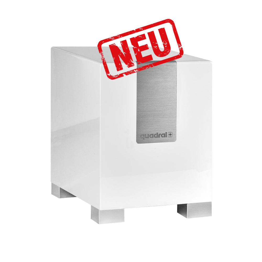 QUADRAL Qube CS-10 aktiv. Verbesserter Nachfolger des Qube 1 Weiß