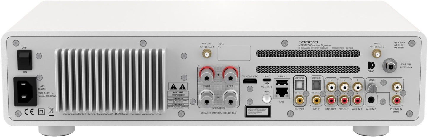 SONORO Maestro Quantum Signature. Die HighEnd-Version des überragenden All-in-One Geräts. Referenz-Niveau.. Stylish! (Kopie)