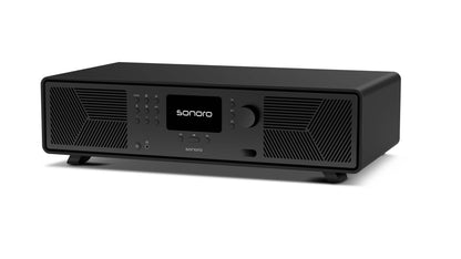 SONORO Avaton. Die Alternative zum Meisterstück ohne CD! Superklang! HDMI f. TV. Ikonisches Design! — schwarz/schwarz