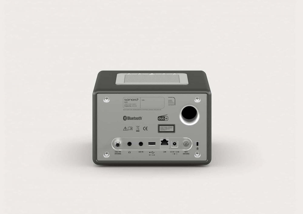 Sonoro Elite. Das wohlklingende All-In-One Gerät in vielen Designs. Mehr als ein "Radiowecker"! — Graphit (matt) - silber