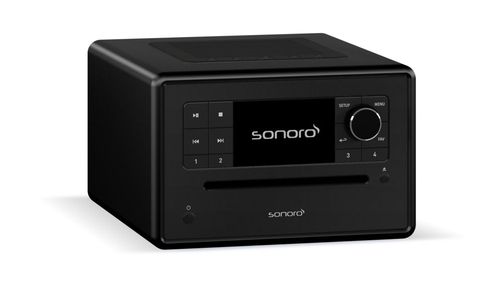 Sonoro Elite. Das wohlklingende All-In-One Gerät in vielen Designs. Mehr als ein "Radiowecker"! — schwarz (matt) - Schwarz