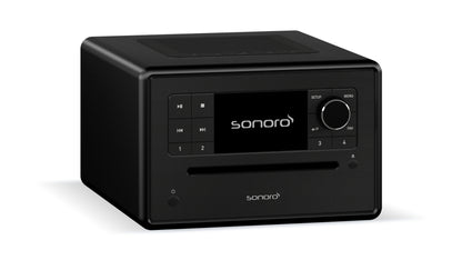 Sonoro Elite. Das wohlklingende All-In-One Gerät in vielen Designs. Mehr als ein "Radiowecker"! — schwarz (matt) - Schwarz