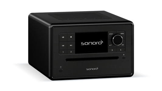 Sonoro Elite. Das wohlklingende All-In-One Gerät in vielen Designs. Mehr als ein "Radiowecker"! — schwarz (matt) - Schwarz