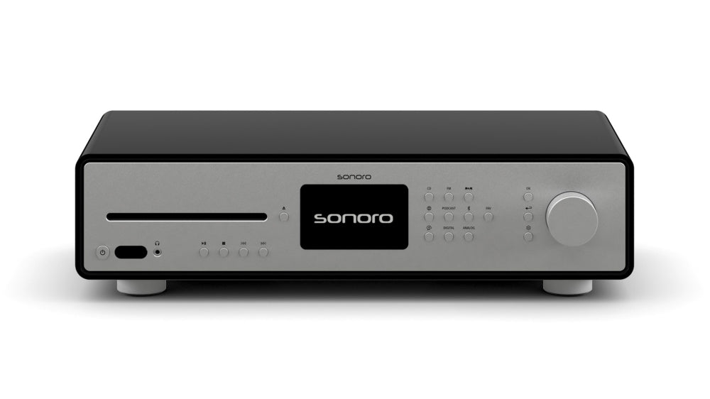 SONORO Maestro Quantum. Neuheit! Das überragende All-in-One Gerät. Klangstark. Stylish! — Schwarz - Silber