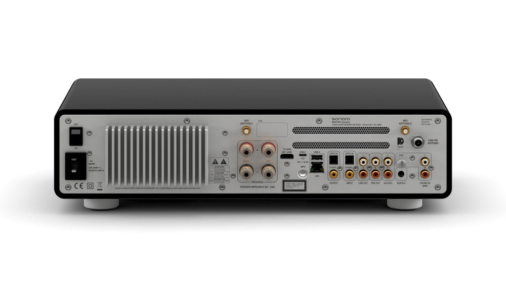 SONORO Maestro Quantum. Neuheit! Das überragende All-in-One Gerät. Klangstark. Stylish! — Schwarz - Silber