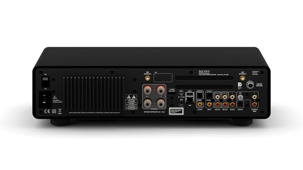 SONORO Maestro Quantum. Neuheit! Das überragende All-in-One Gerät. Klangstark. Stylish! — Matt Schwarz - Schwarz