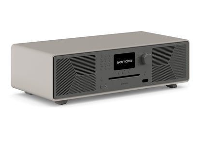 SONORO Meisterstück Gen 2. Noch stylischer. Superklang! HDMI f. TV. Ikonisches Design! — Sandstein ( matt )