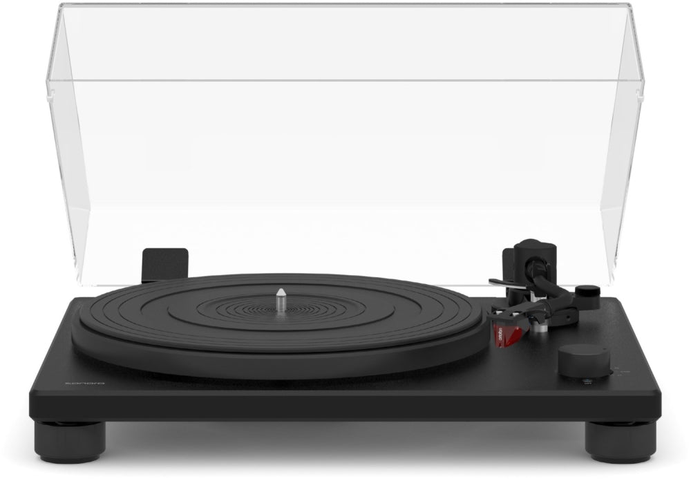 SONORO Platinum Auto EAS. Analoger Plattenspieler. Spitzenklasse. Endabschaltung. Ortofon 2M Red! — Matt Schwarz