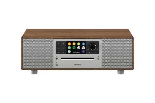 SONORO PRESTIGE. Das All-in-One-Wunder. Inkl. CD. Klangstark. Einfach zu bedienen! — Walnuß - Silber