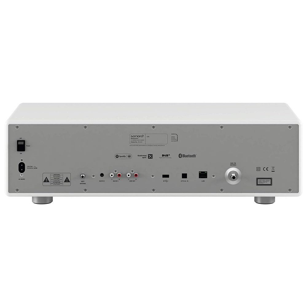 SONORO PRESTIGE. Das All-in-One-Wunder. Inkl. CD. Klangstark. Einfach zu bedienen! — Weiß Hochglanz - Silber